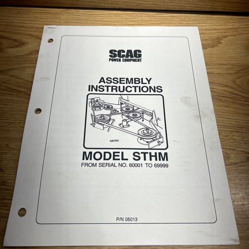 Scag model sthm serial - scag,